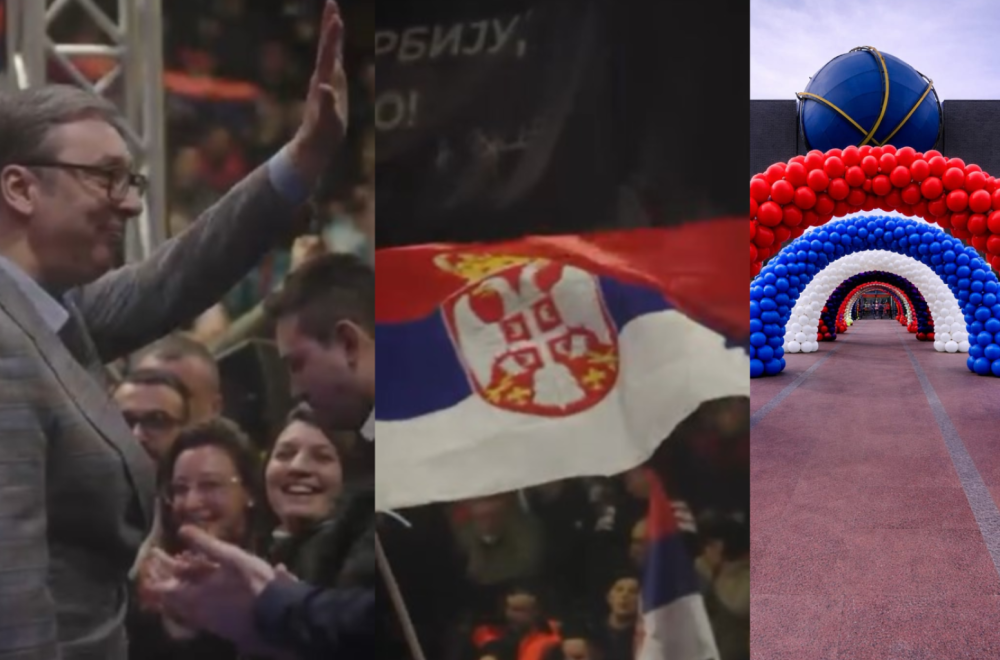 Veliki skup SNS-a: Građani se okupljaju ispred Arene; Vučić ima važnu poruku za kandidate za odbornike FOTO
