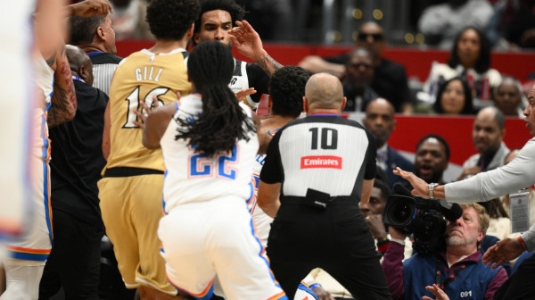 Tuča na meču Oklahome i Vašingtona – četvorica igrača izbačeno VIDEO