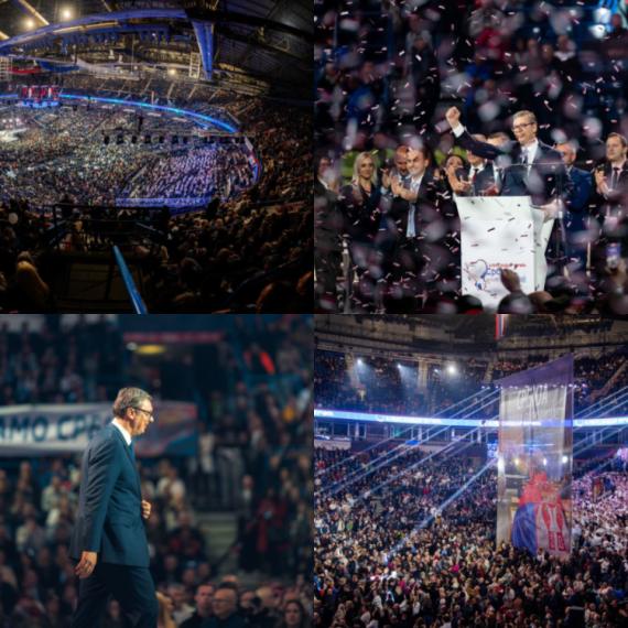 Ovo su 6 ključnih Vučićevih poruka sa veličanstvenog skupa u Areni FOTO
