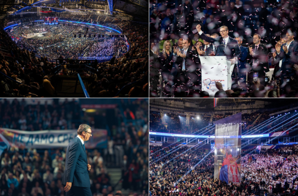 Ovo su 6 ključnih Vučićevih poruka sa veličanstvenog skupa u Areni FOTO