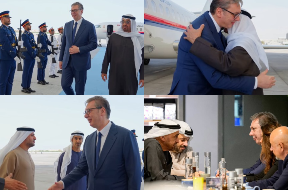 Vučić treći svetski, a prvi evropski lider koji je posetio UAE od početka rata; Iznenadna i važna poseta VIDEO