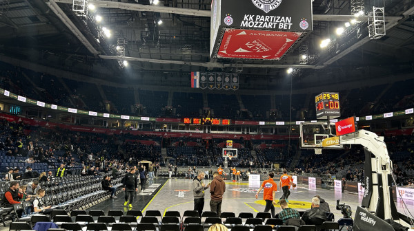 Partizan juri četvrtu u nizu u praznoj Areni