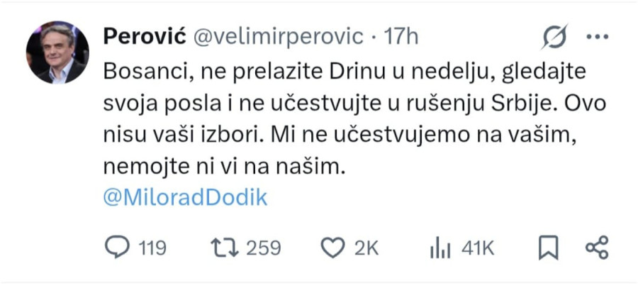 Blokaderi bez razloga vređaju i prete Srbima iz Republike Srpske: Bosanci, ne prelazite Drinu