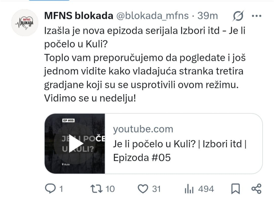 Blokaderi se bave izborima tokom izborne tišine, a o stradaloj koleginici ni reči FOTO