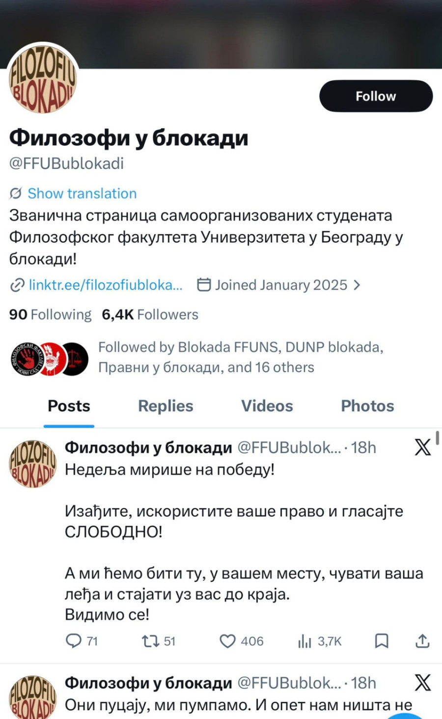 Blokaderi se bave izborima tokom izborne tišine, a o stradaloj koleginici ni reči FOTO