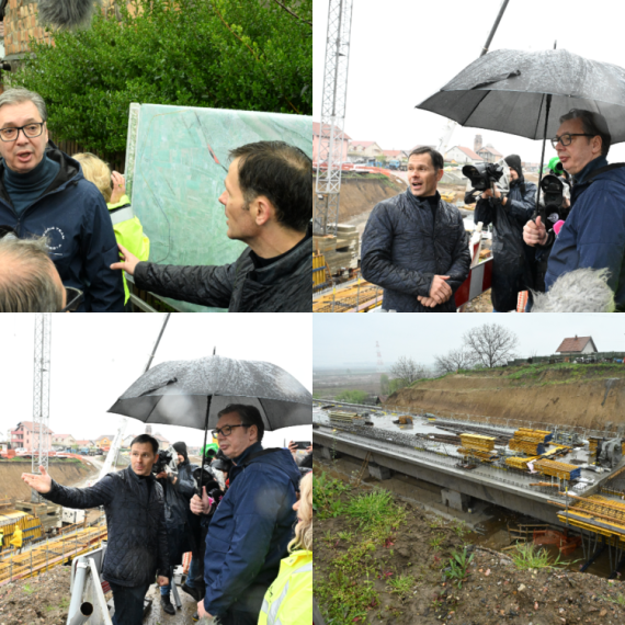 Vučić obilazi gradilište EXPO: "Veoma sam zadovoljan"; "Nacionalni stadion će biti jedan od najlepših"