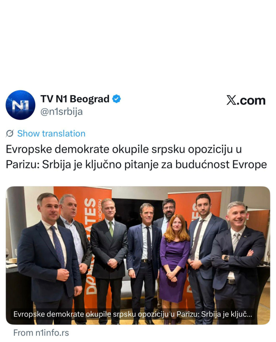 Evropske demokrate okupile srpsku opoziciju u Parizu; Ko njima zapravo komanduje? FOTO