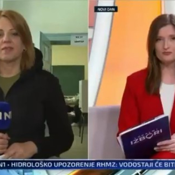Na TV N1 uživo sa biračkog mesta govore o "studentskim protestima" i "novoj političkoj snazi" VIDEO