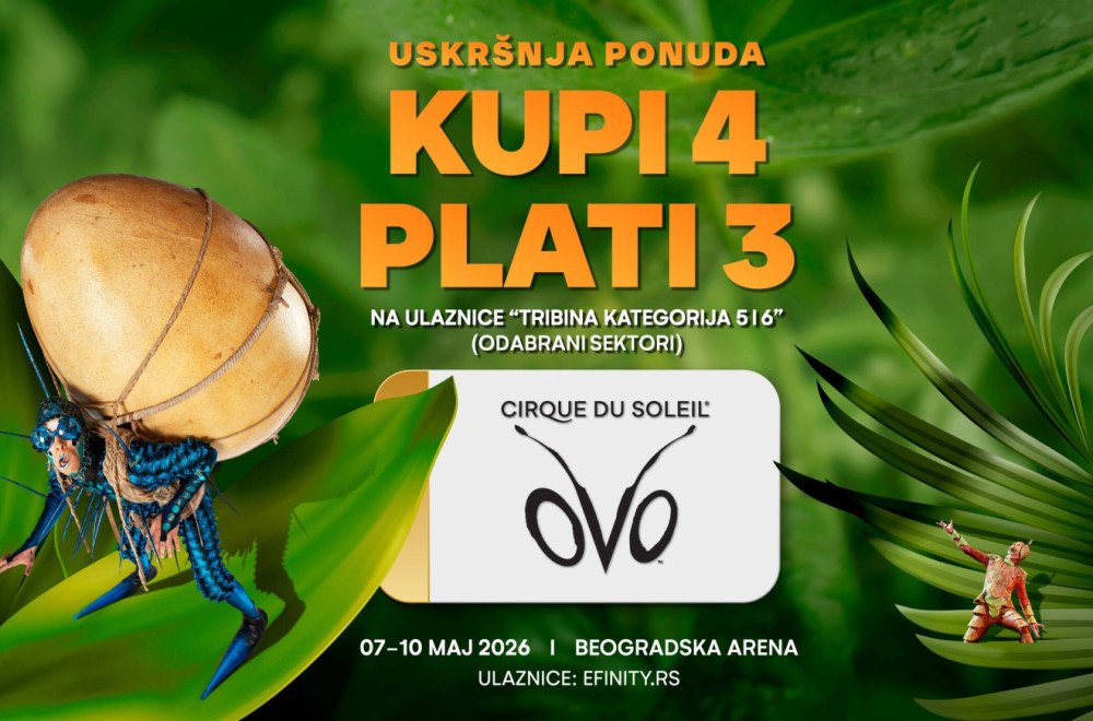 "Kupi četiri plati tri": Velika uskršnja akcija za Cirque du Soleil u Beogradskoj areni