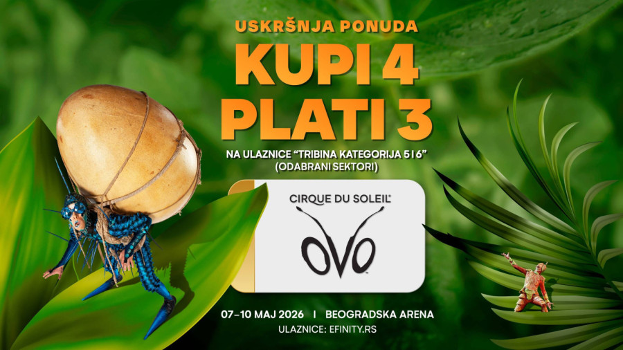 Kupi četiri plati tri: Velika uskršnja akcija za Cirque du Soleil u Beogradskoj areni