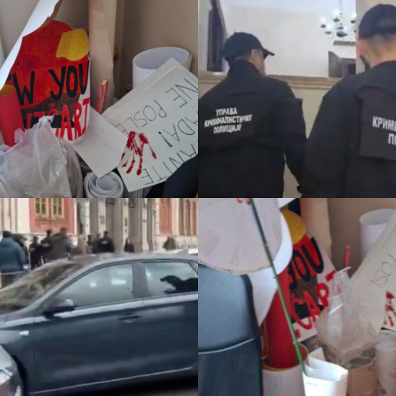 Pripadnici UKP ušli u zgradu Rektorata: Proverava se postojanje neobezbeđenih ulaza ka Filozofskom FOTO/VIDEO