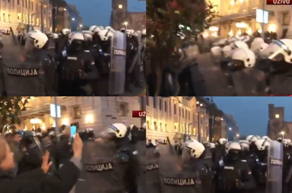 Haos ispred Rektorata; Blokaderi navijaju za terorističku organizaciju UČK; Pozivaju na ubistvo VIDEO