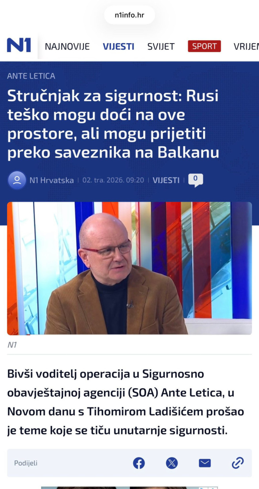 Sramna kampanja N1 protiv sopstvene države; Srpska opozicija i hrvatske službe udružene protiv Vučića