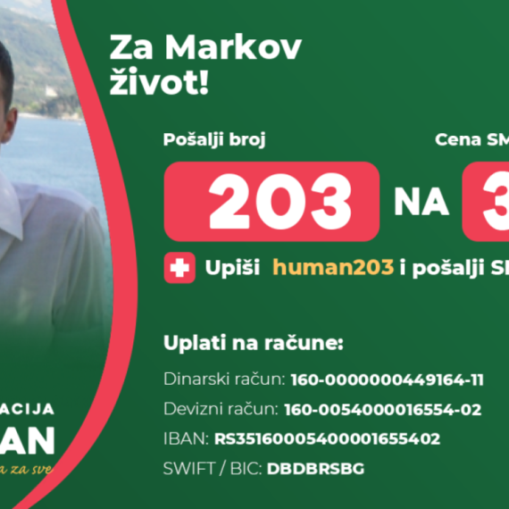 Marku je potrebna pomoć: Pošaljite SMS sa brojem 203 na 3030