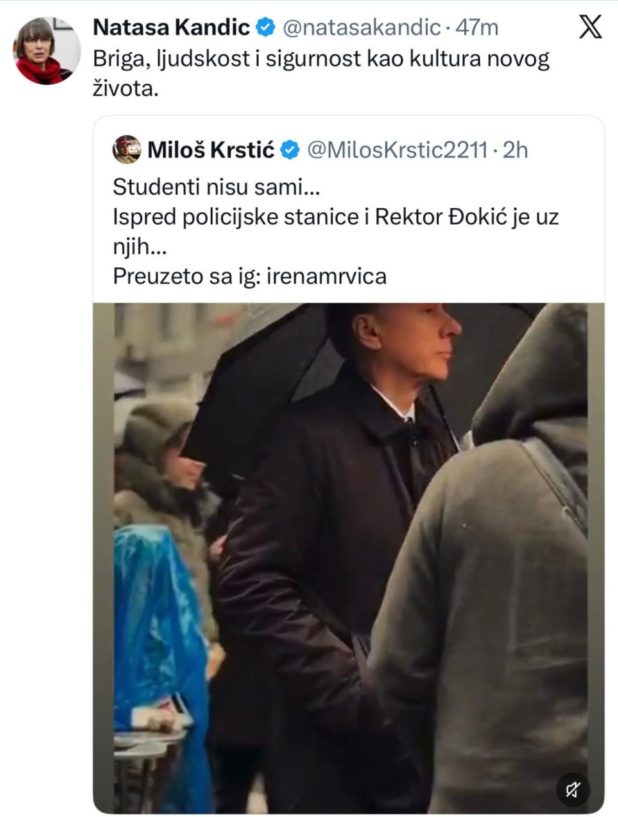 To je ta koalicija; Nataša Kandić ponovo stala uz rektora Đokića FOTO