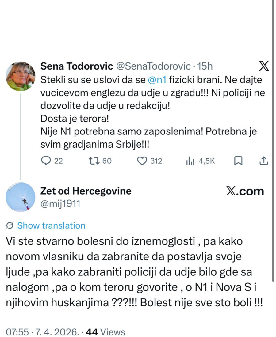 Blokaderi dižu tenzije zbog N1: Žele da spreče institucije da rade svoj posao FOTO