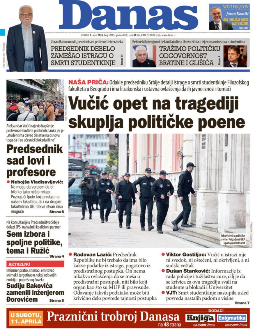 Blokaderski mediji koji su svoje delovanje bazirali na tragediji sada dele lekcije FOTO