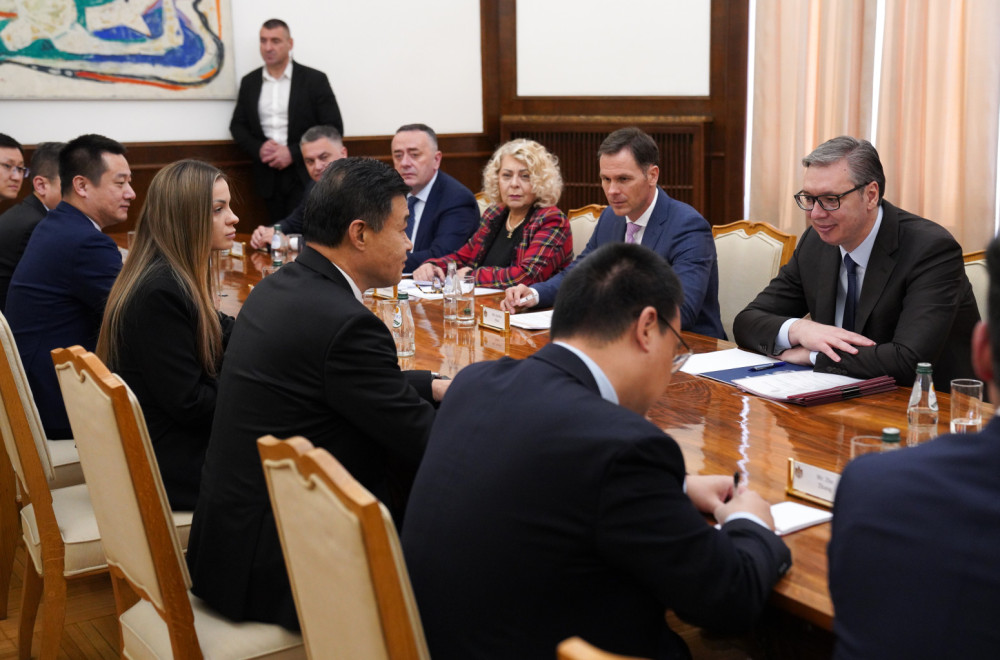 Vučić sa predstavnicima Šandonga o Dunavskom koridoru, Voždu Karađorđu i aerodromu u Nišu FOTO