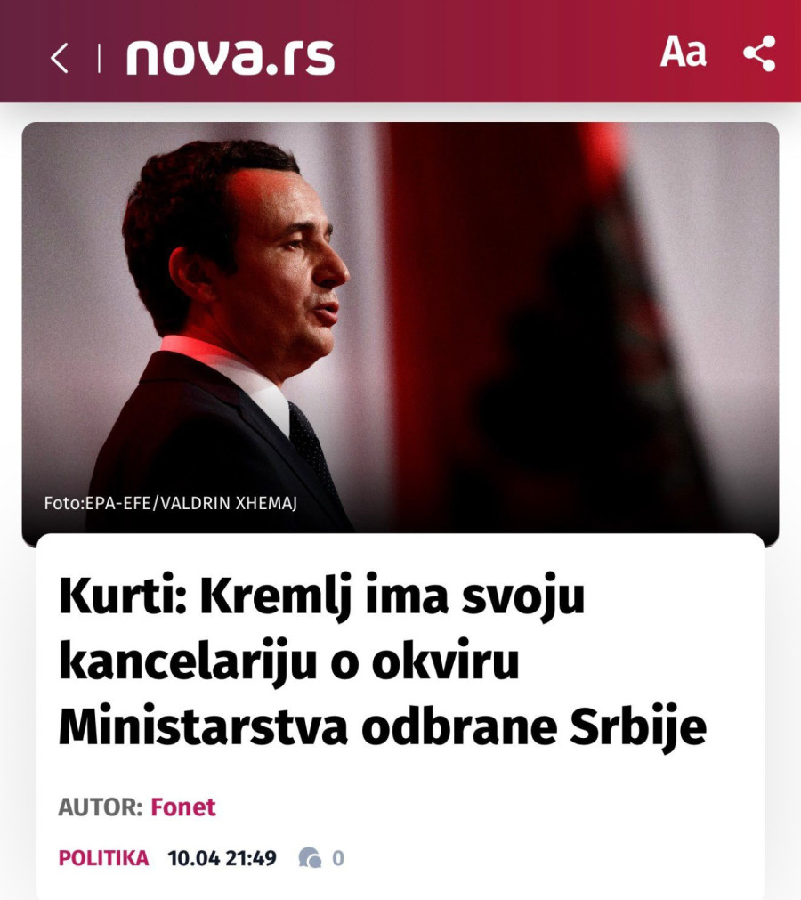 Nakon napada Politika, javio se i Kurti; Udaraju na Vučića, da bi došli na vlast oni koji bi priznali Kosovo