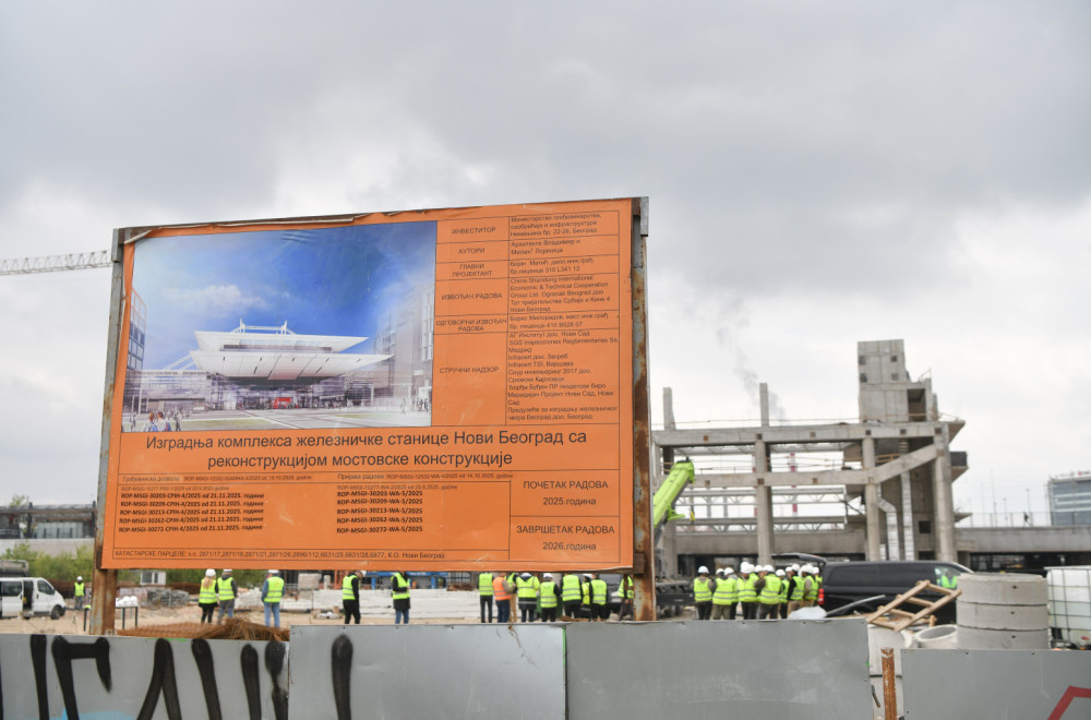 Kako napreduju radovi na železničkoj stanici Novi Beograd? FOTO
