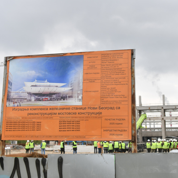 Kako napreduju radovi na železničkoj stanici Novi Beograd? FOTO