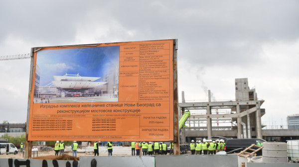 Kako napreduju radovi na železničkoj stanici Novi Beograd? FOTO