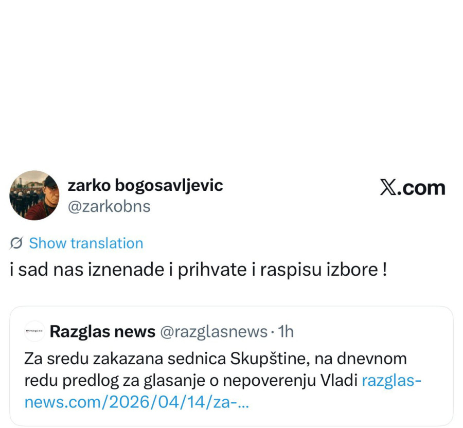 Zavladala panika među blokaderima: Ne znaju šta će ako budu raspisani izbori FOTO