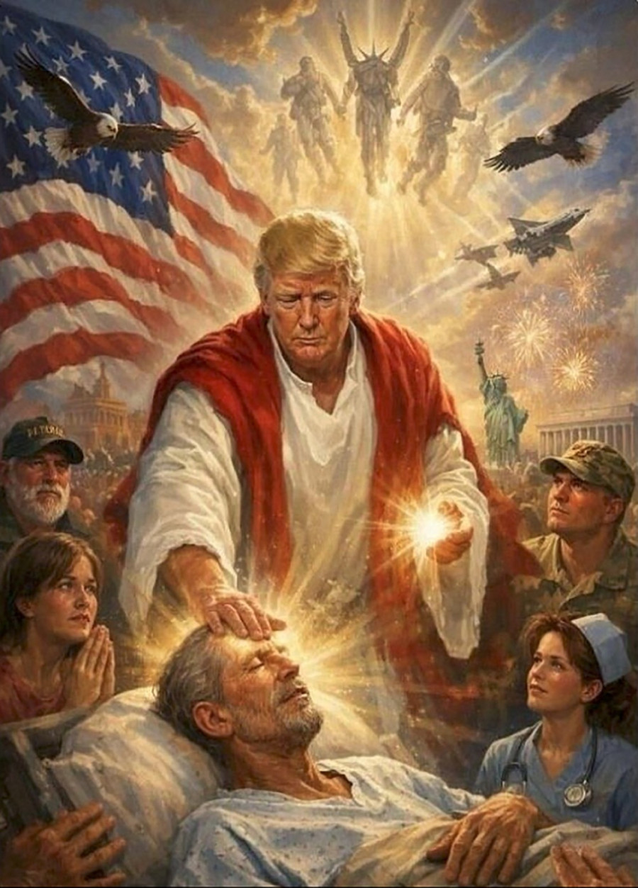 Iran isprozivao Trampa AI videom; Isus ga baca u pakao VIDEO