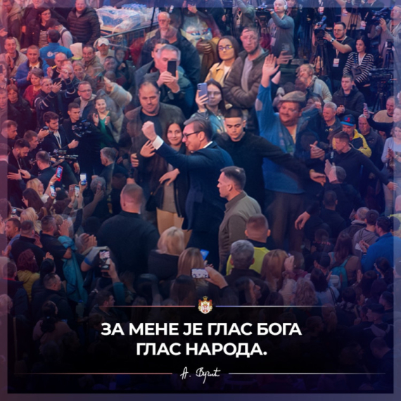 Vučić poslao jasnu poruku Srbiji: "Za mene je glas Boga glas naroda" FOTO