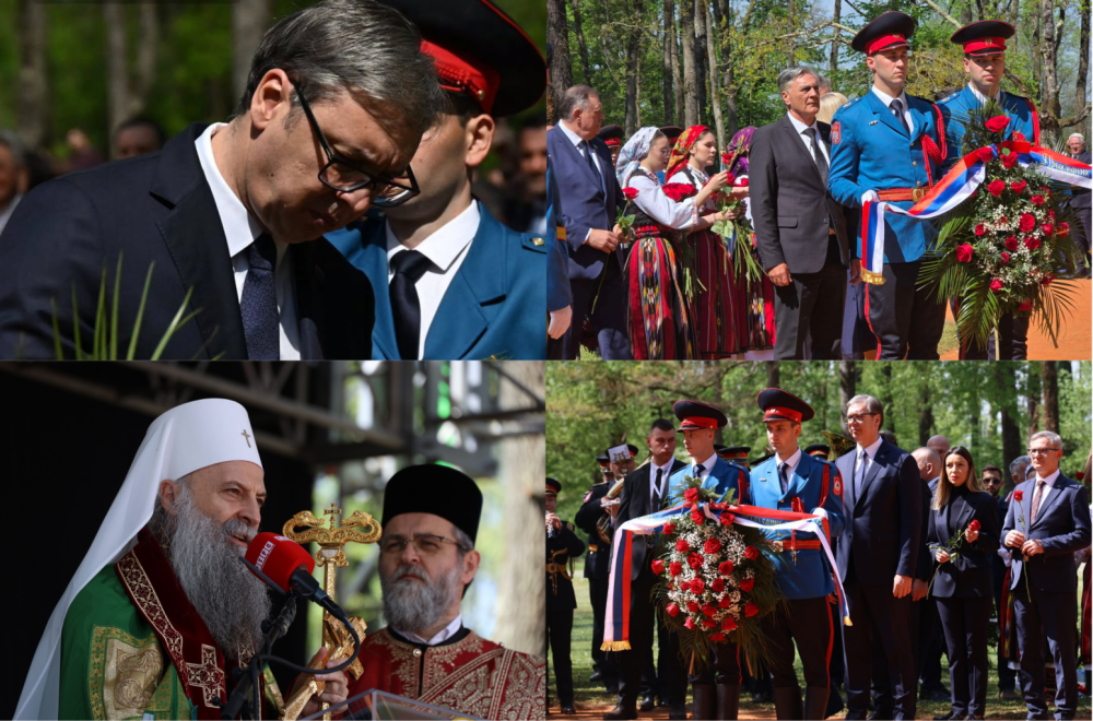 Srbija odaje počast žrtvama Jasenovca; Vučić položio venac; "Teško je govoriti na ovom mestu" FOTO/VIDEO
