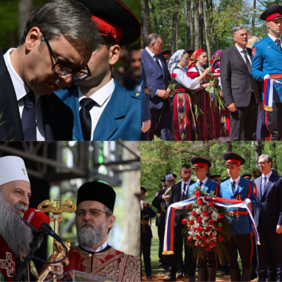 Srbija odaje počast žrtvama Jasenovca; Vučić položio venac; Patrijarh Porfirije služio parastos FOTO/VIDEO