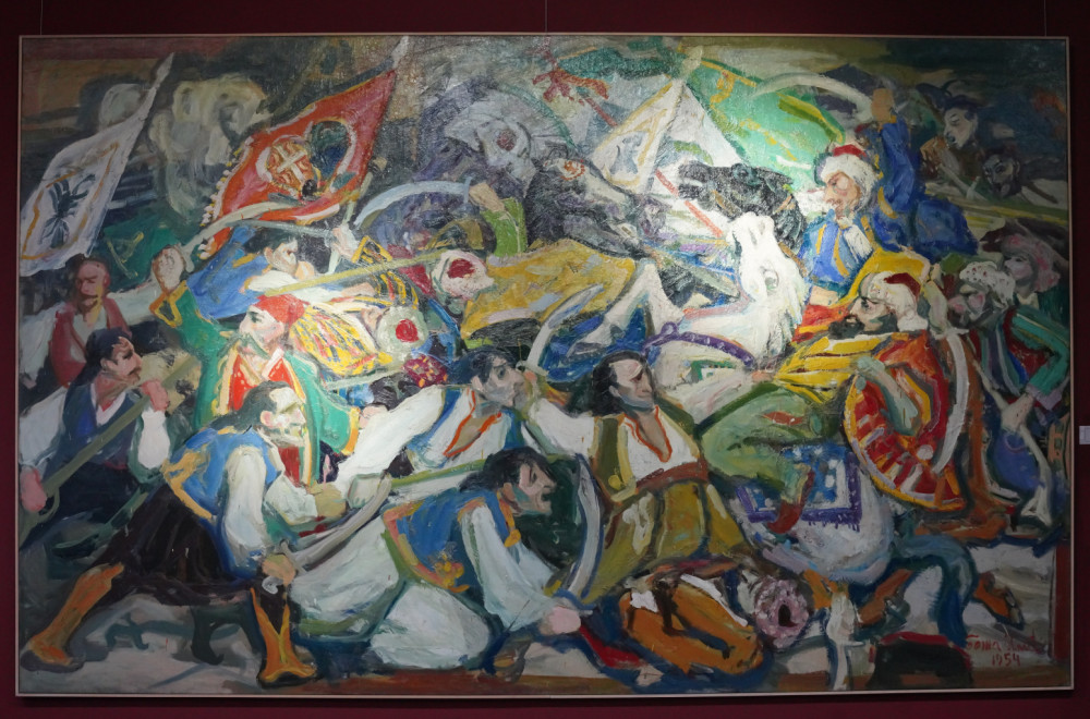 Restaurirano monumentalno delo: "Boj na Čegru" u Istorijskom muzeju Srbije nakon sedam decenija FOTO