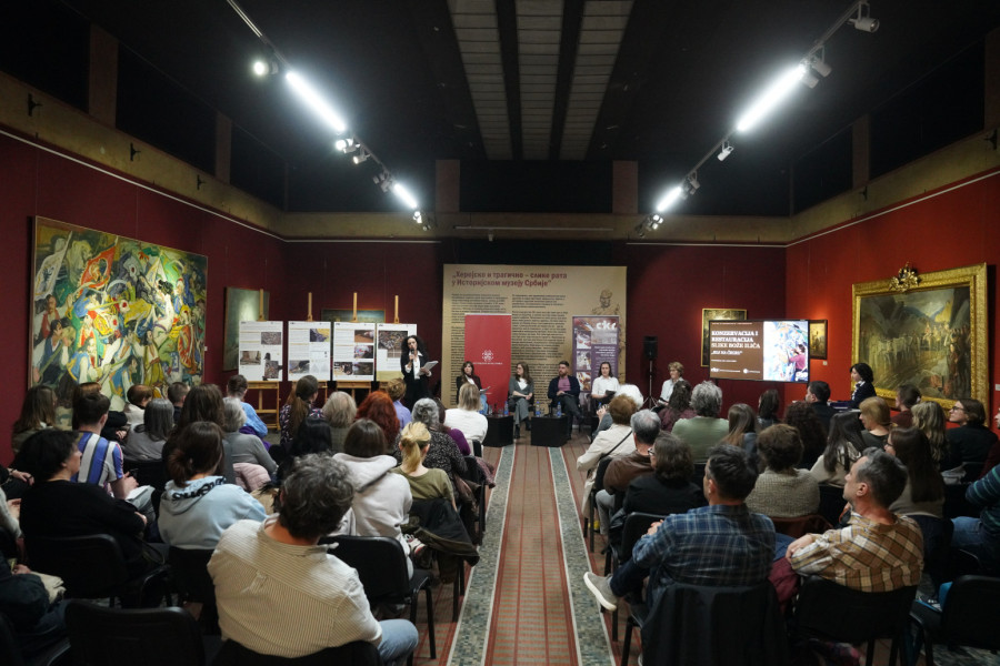 Restaurirano monumentalno delo: Boj na Čegru u Istorijskom muzeju Srbije nakon sedam decenija FOTO