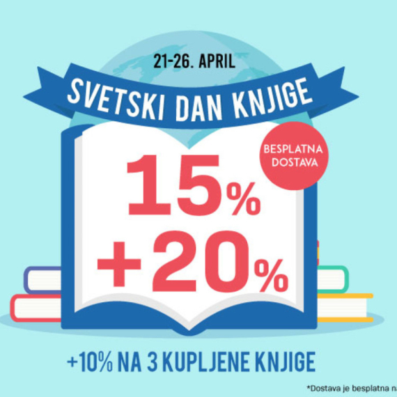 Povodom Svetskog dana knjige: Najveći popust u godini uz besplatnu dostavu širom Srbije