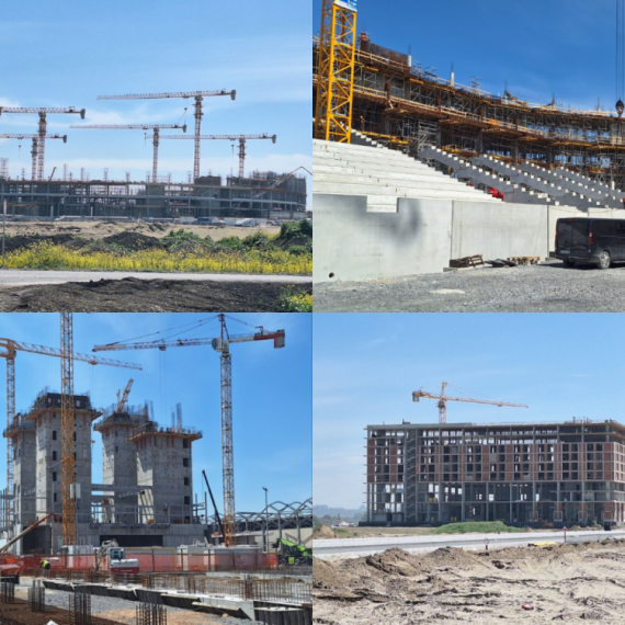 B92.net na gradilištu EXPO: Nacionalni stadion dobio tribine, parkinzi ozeleneli... FOTO/VIDEO