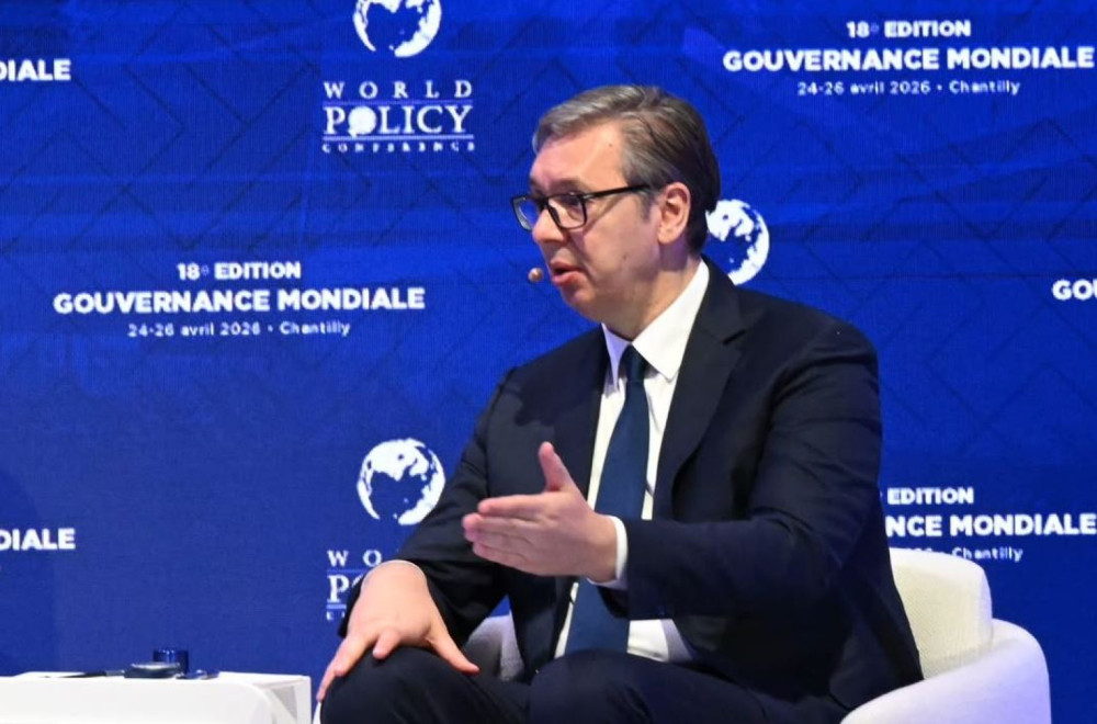 Uskoro važno obraćanje Vučića iz Pariza; Govorio na Međunarodnoj konferenciji o globalnoj politici u Šantiliju