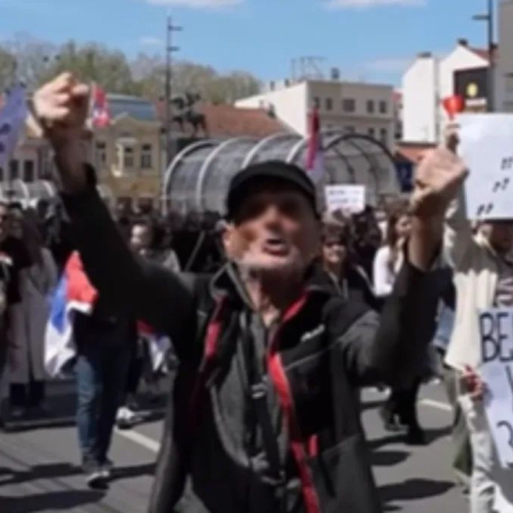 Skandalozno ponašanje blokadera u Nišu: Priveden muškarac koji je pretio smrću VIDEO