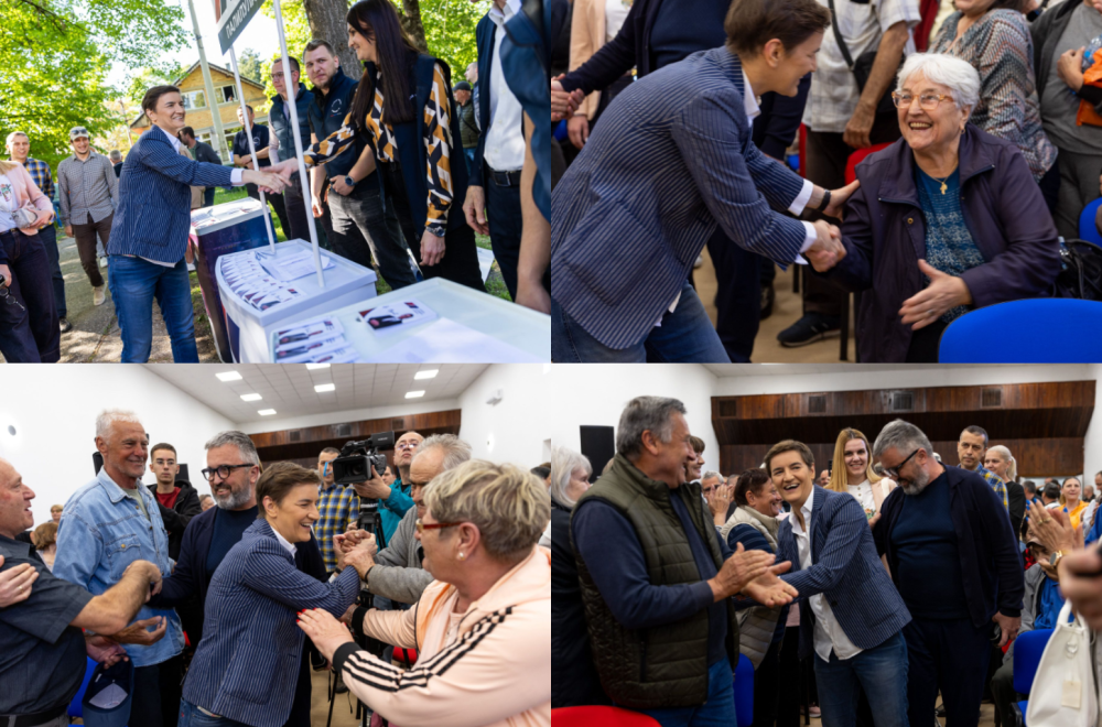 Brnabić sa građanima u Glogonjskom ritu: Suština politike i cilj nas iz SNS je briga o narodu FOTO