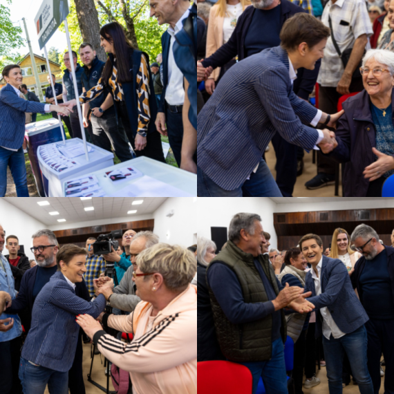 Brnabić sa građanima u Glogonjskom ritu: "Suština politike i cilj nas iz SNS je briga o narodu" FOTO