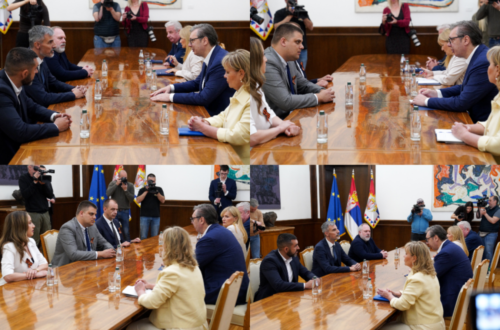 Održane konsultacije Vučića sa predstavnicima SPO i SRS FOTO