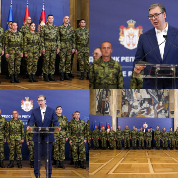 Srpski mirovnjaci kod Vučića: "Reč je o veoma hrabrim ljudima"; "Pokazali smo kako se štiti međunarodno pravo"