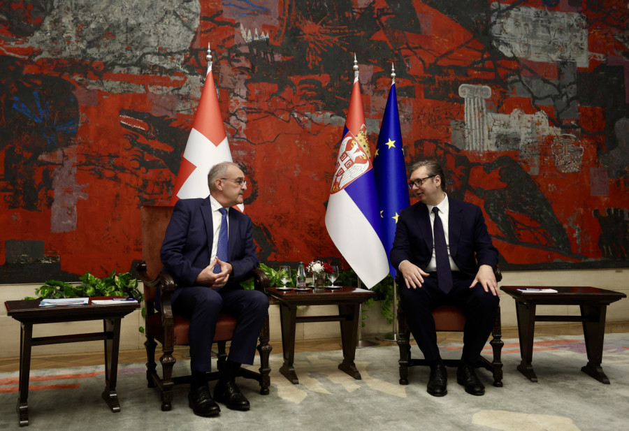 Swiss President in Serbia; Vučić welcomes Parmelin with highest state honors PHOTO/VIDEO
