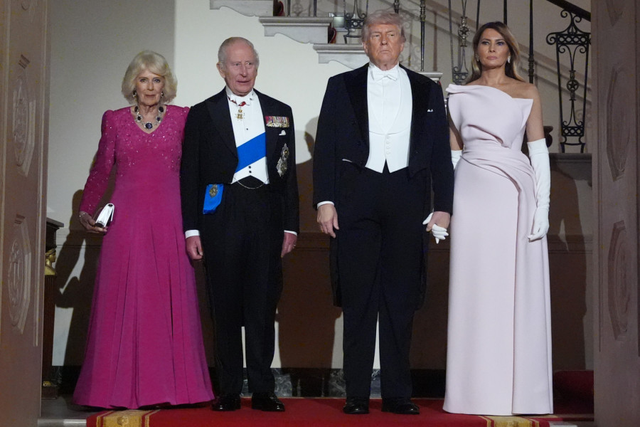 Šta su jeli Tramp i Čarls? FOTO