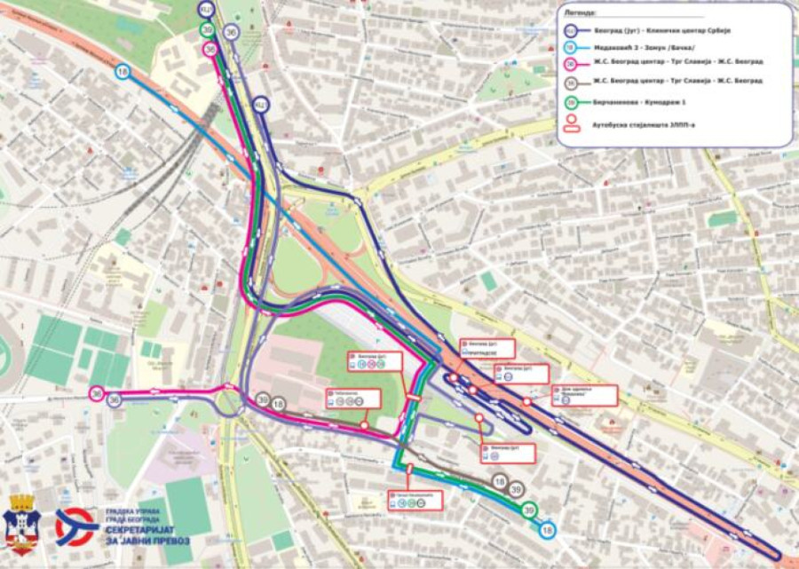 Otvara se stajalište Beograd jug: Više gradskih i prigradskih linija kod Autokomande menja trasu MAPA