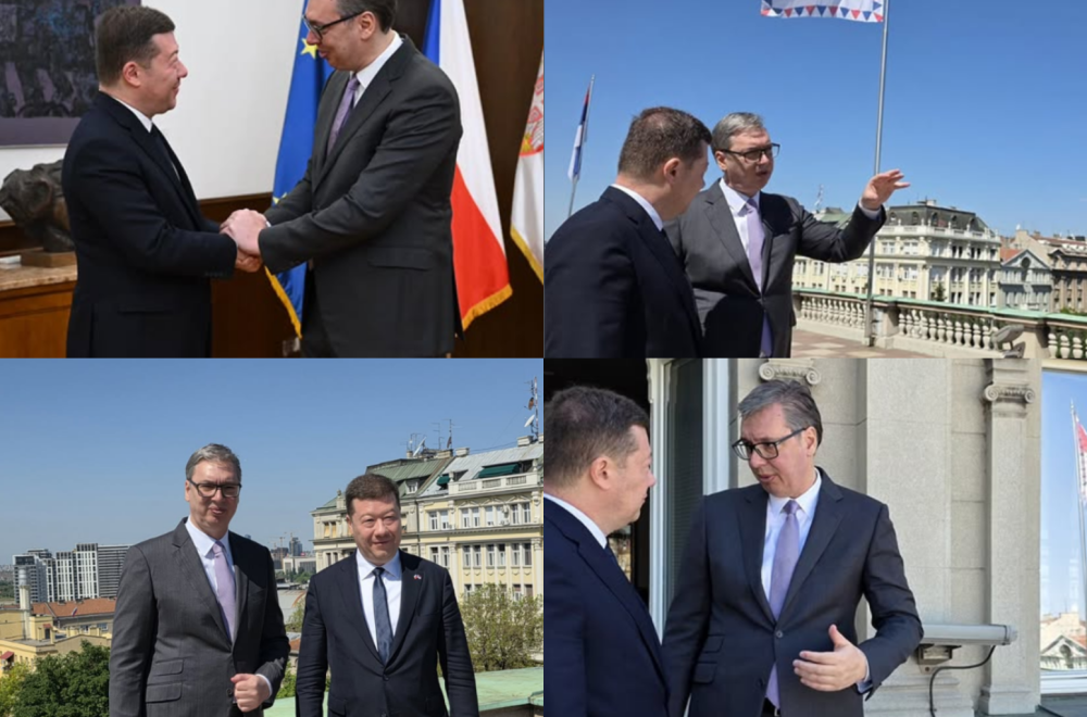 Vučić sa Okamurom: Zahvalnost na razumevanju situacije na KiM; Nastavićemo da unapređujemo saradnju FOTO