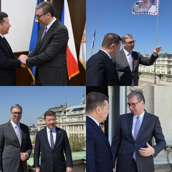 Vučić sa predsednikom Predstavničkog doma češkog parlamenta: "Nastavićemo da unapređujemo saradnju" FOTO