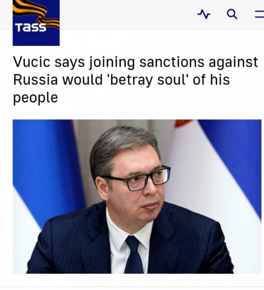 Izdao bih dušu naroda; Vučićeve reči o sankcijama udarna vest u ruskim medijima FOTO