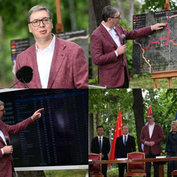 Vučić: "Povezujemo jug Beograda i sever Šumadije"; "Uradili smo više od 1.000 kilometara novih auto-puteva"