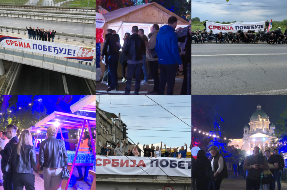 Građanima je dosta podela; Evo kako je Srbija juče izgledala; Širom Beograda osvanulo – Srbija pobeđuje FOTO