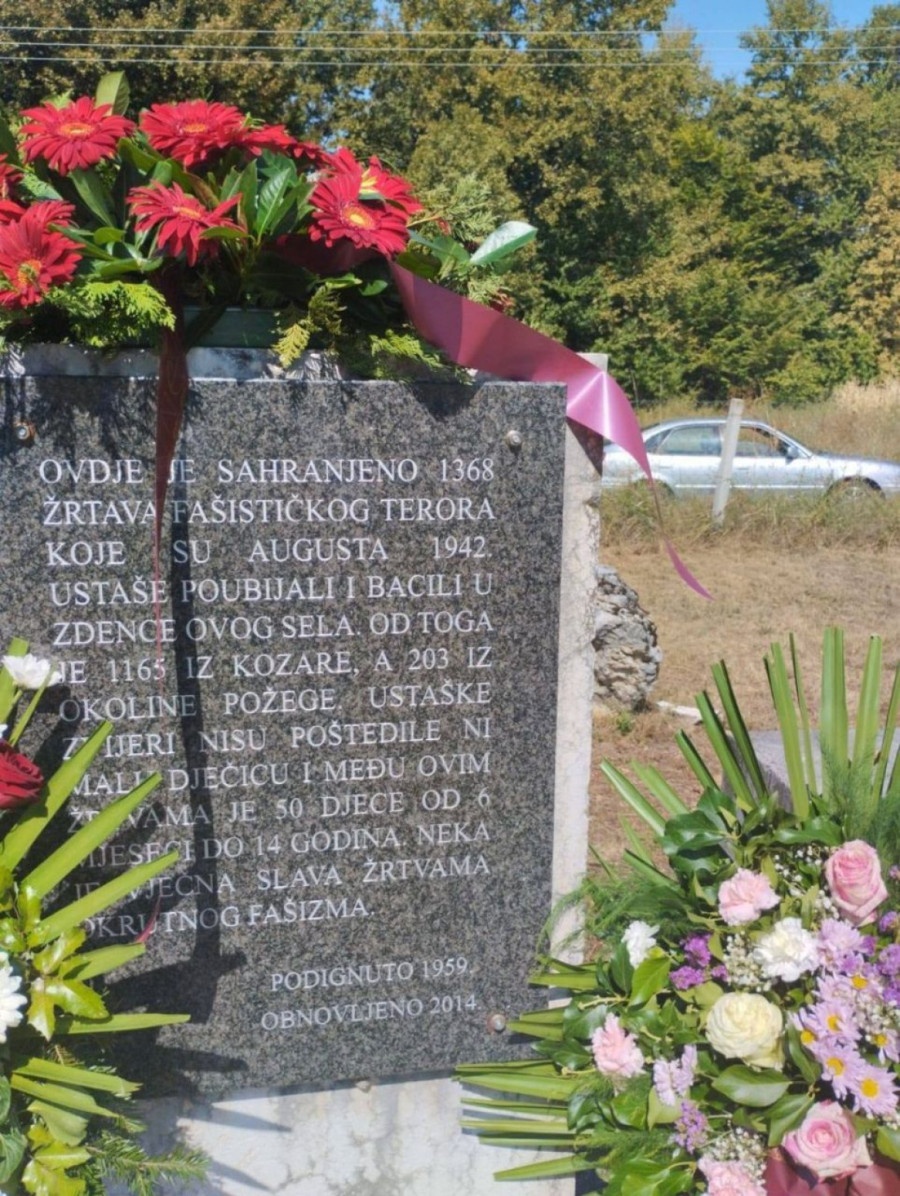 Sramno: Ponovo uništena spomen-ploča žrtvama fašizma u Sloboštini – među ubijenima i deca FOTO